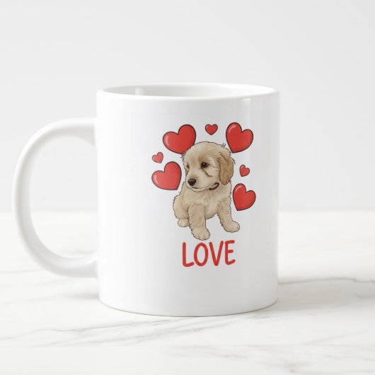 Cockapoo Love Jumbo-Tasse (Links)