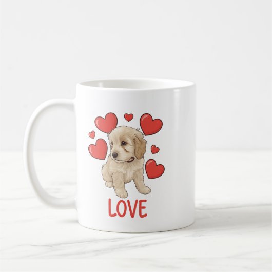 Cockapoo Love Kaffeetasse (Links)