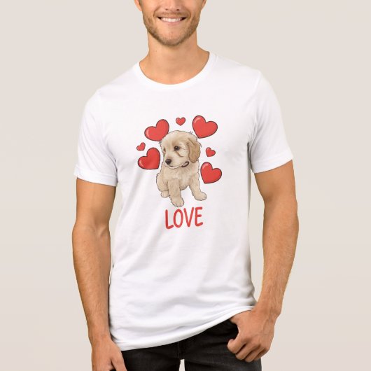 Cockapoo Love Tri-Blend Shirt (Vorderseite)