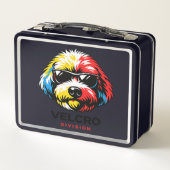 Cockapoo-Lunchbox Buntes Hundegeschenk Metall Brotdose (Rückseite)