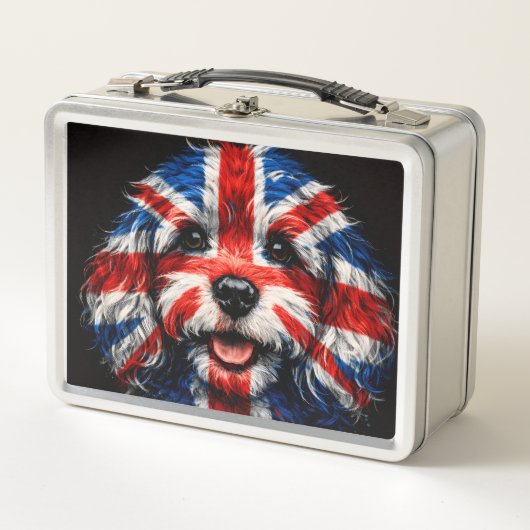 Cockapoo Lunchbox UK Hundegeschenk (Vorderseite)