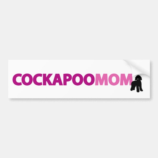 Cockapoo Mama Autoaufkleber (Vorne)