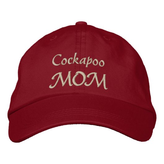 Cockapoo Mama Geschenke Bestickte Kappe (Vorderseite)