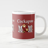 Cockapoo Mama Geschenke Jumbo-Tasse (Rechts)