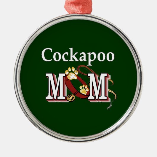 Cockapoo Mama Geschenke Ornament Aus Metall (Vorne)
