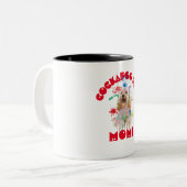 Cockapoo Mama Hund Lover Beste Hunde Mama je Zweifarbige Tasse (Vorderseite Links)