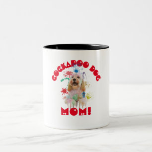 Cockapoo Mama Hund Lover Beste Hunde Mama je Zweifarbige Tasse
