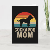 Cockapoo-Mama Karte (Vorderseite)