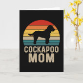Cockapoo-Mama Karte (Gelbe Blume)