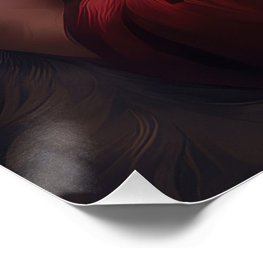 Cockapoo mit dem Weihnachtsmann Weihnachten Poster (Ecke)