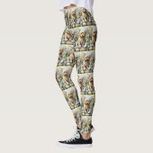 Cockapoo mit Ostereier Urlaub Leggings (Links)
