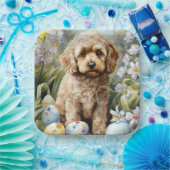 Cockapoo mit Ostereier Urlaub Pappteller (Party)