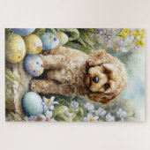 Cockapoo mit Ostereier Urlaub Puzzle (Horizontal)