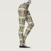Cockapoo mit Ostereiern Feiertag Leggings (Rechts)