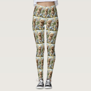 Cockapoo mit Ostereiern Feiertag  Leggings