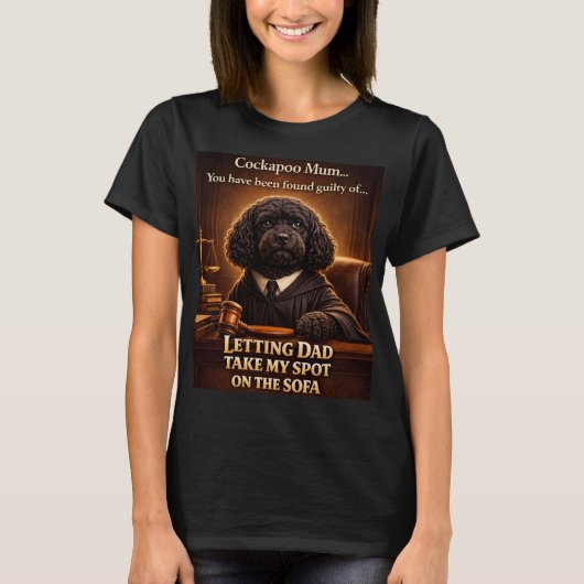 Cockapoo Mum Court Shirt | Funny Dog Owner Gift (Vorderseite)