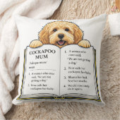 Cockapoo Mum Definition Gift | Funny Dog Mum Desig Kissen (Decke)