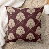Cockapoo Muster Kissen | Elegantes Hundekissen (Decke)