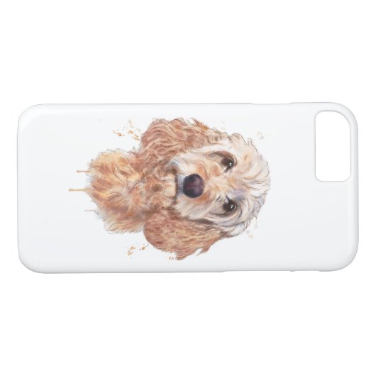 Cockapoo niedlicher Hundetelefonkasten. Großes Case-Mate iPhone Hülle (Rückseite (Horizontal))