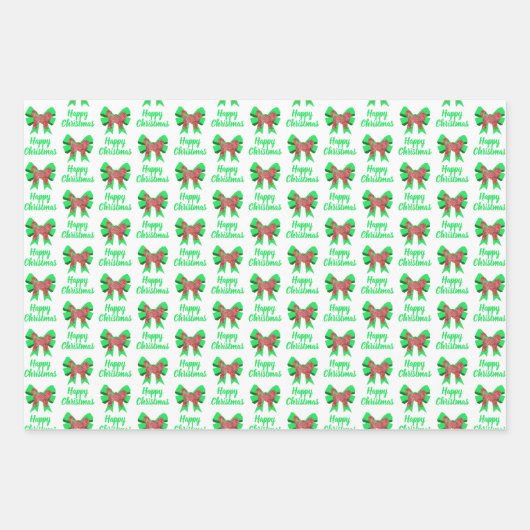 Cockapoo Niedlicher Weihnachtshund & Bow Wrapping Geschenkpapier Set (Vorderseite 3)