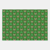 Cockapoo Niedlicher Weihnachtshund & Bow Wrapping Geschenkpapier Set (Vorderseite 2)