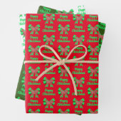 Cockapoo Niedlicher Weihnachtshund & Bow Wrapping Geschenkpapier Set (Beispiel)