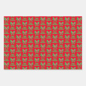 Cockapoo Niedlicher Weihnachtshund & Bow Wrapping Geschenkpapier Set (Vorderseite)