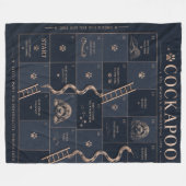 Cockapoo Owner Blanket Fleecedecke (Vorderseite (Horizontal))