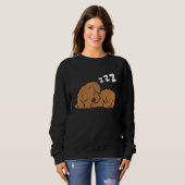 Cockapoo Pajama Niedlich Cockapoo Dog Schlafen Sweatshirt (Vorne ganz)