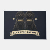 Cockapoo Patrol Türmatte | Lustige Hunde-Willkomme (Vorderseite)