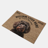 Cockapoo Personalisiert Fußmatte (Schrägansicht)