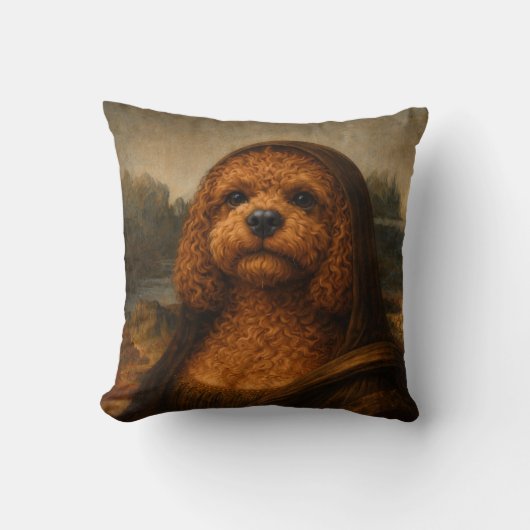 Cockapoo Pillow | Funny Dog Lover Art Cushion Kissen (Vorderseite)