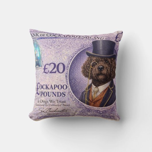Cockapoo Pillow | Funny Dog Lover Cushion Gift Kissen (Vorderseite)