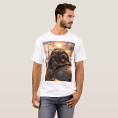 Cockapoo-Pilot-T-Shirt Hundepilot Geschenk T-Shirt (Vorne ganz)