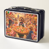 Cockapoo Pizza Lunchbox Funny Dog Design (Rückseite)