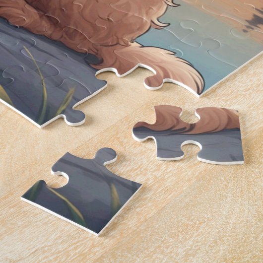 Cockapoo Pudel Hund Puzzle (Seite)