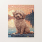 Cockapoo Pudel Hund Puzzle (Vertikal)