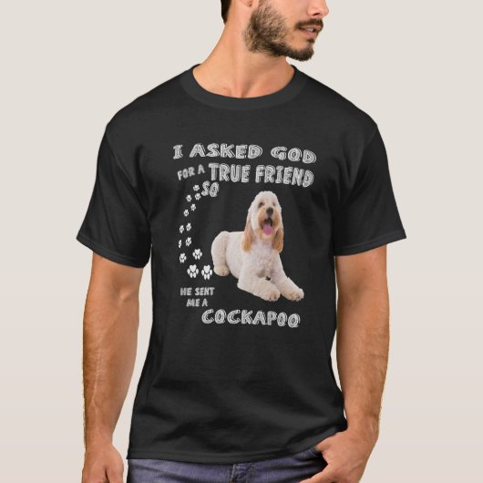 Cockapoo Quote Mama, Cockerdoodle Vater Print, Coc T-Shirt (Vorderseite)