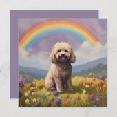 Cockapoo Rainbow Bridge Memorial Custom Dog Name (Vorne/Hinten)