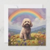 Cockapoo Rainbow Bridge Memorial Custom Dog Name (Vorderseite)