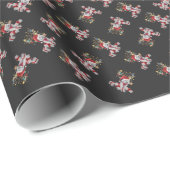 Cockapoo Reinbeer für Weihnachten Geschenkpapier (Rolleneckpunkt)
