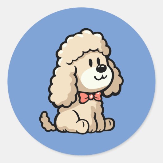 Cockapoo Runder Aufkleber (Vorderseite)