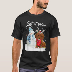 Cockapoo Santa Hund Weihnachten Schneemann Xmas Py T-Shirt