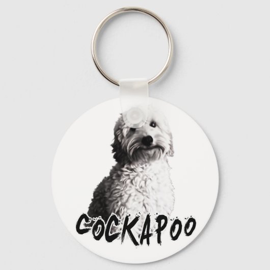 Cockapoo Schlüsselanhänger (Vorderseite)
