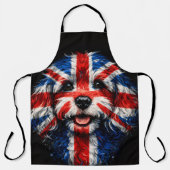 Cockapoo-Schürze Union Jack Britisches Hundegesche Schürze (Vorderseite)