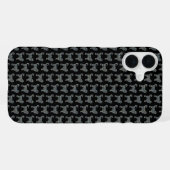 Cockapoo Silhouette Gelb & Schwarz iPhone Hülle (Rückseite (Horizontal))
