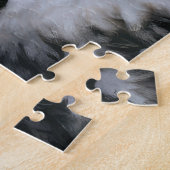 Cockapoo Snowy Sleigh Weihnachtsdekor Puzzle (Seite)