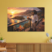 Cockapoo Sonnenuntergang Leinwand Kunst – Luxus Re (Insitu (Wohnzimmer))