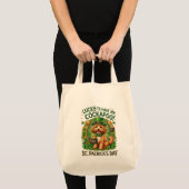 Cockapoo St. Patrick's Day Glückshund Topf mit Gol Tragetasche (Vorderseite (Produkt))