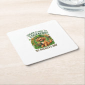 Cockapoo St Patrick's Day Lucky Dog Pot of Gold Rechteckiger Pappuntersetzer (angewinkelt)
